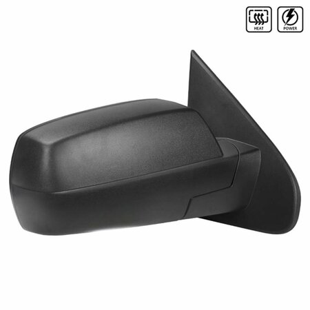 OVERTIME Glossy Black Right Side Mirror for 2014-2018 Chevy Silverado 1500 OV2490907